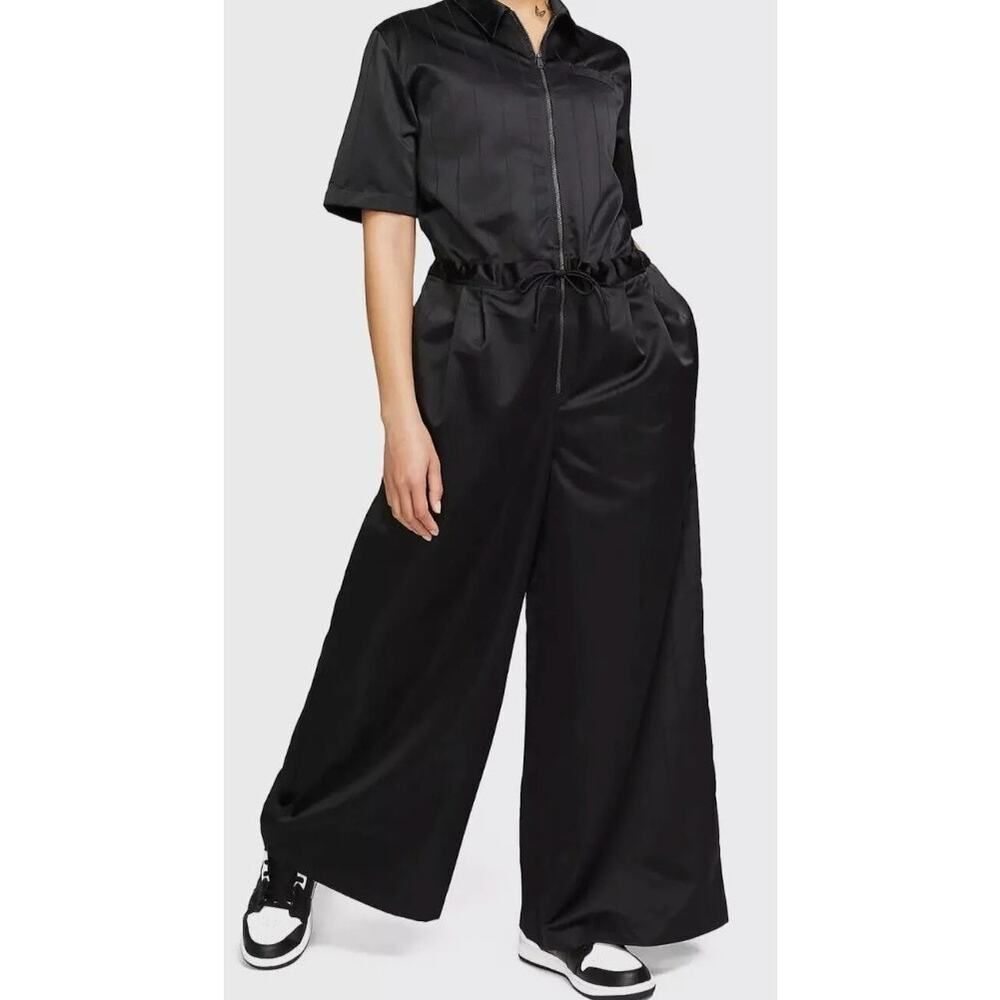Nike Sz XS Air Jordan Heritage Flight Jumpsuit Wide Leg DM5235-010 Streetwear